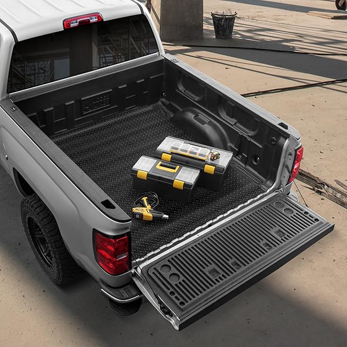 Motor Trend Utility Truck Bed Mat – All Weather Rubber Truck Bed Liner Mat - Image 3