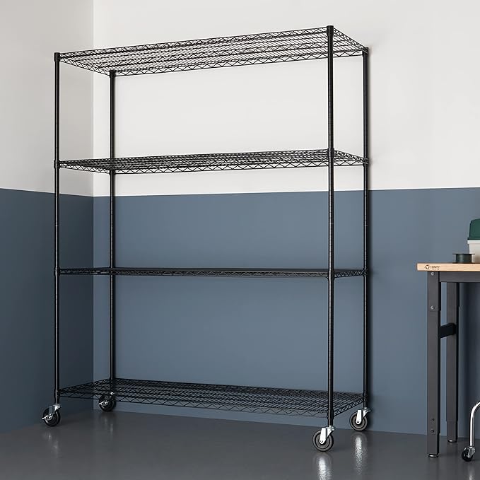Trinity Basics 4-Tier Adjustable Wire Shelving - Image 7