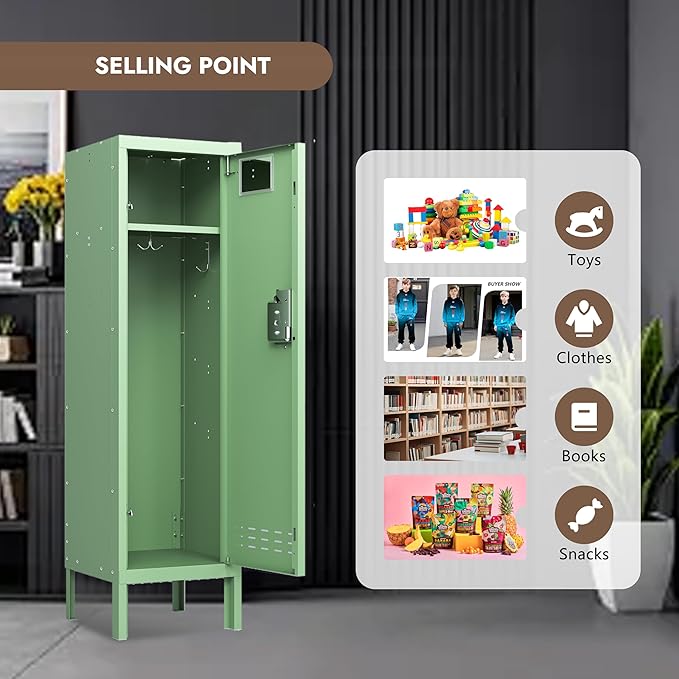 Metal Kids Locker, Metal Cabinet Storage Lockers, Lockable - Image 4