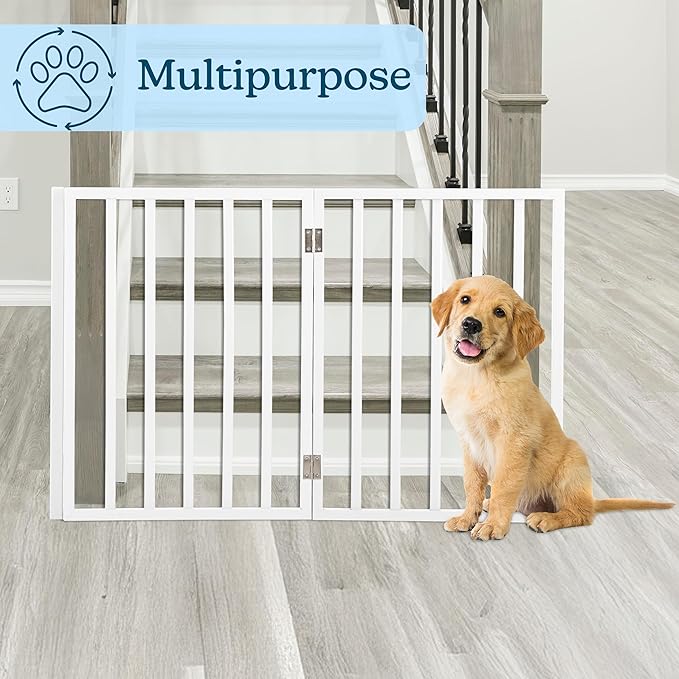 Pet Gate - 3-Panel Indoor Foldable Dog Fence - Image 6