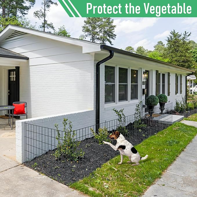 10 Panels Garden Fence Dog Fence Outdoor - Image 5
