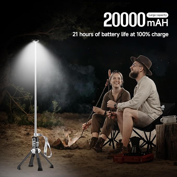 Rechargeable Camping Lantern — Adjustable Height Portable Light, Easy Setup - Image 7