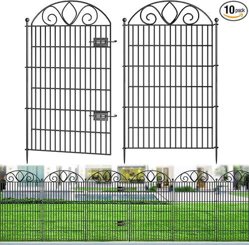 10 Panels No Dig Tall Garden Fence by FencePost