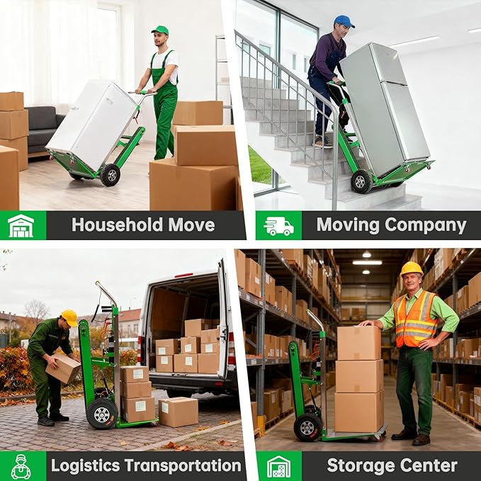 Electric Stair Climbing Dolly, 1250W Electric Stair Climbing Hand Truck - Image 7