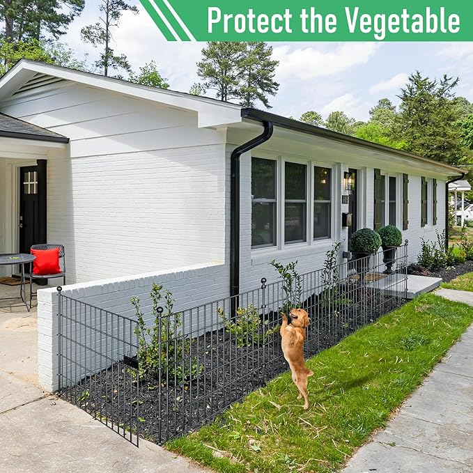 10 Panels Garden Fence Dog Fence Outdoor - Image 8