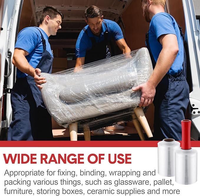 Jutom 16 Pcs Stretch Wrap Roll Plastic Wrap - Image 7