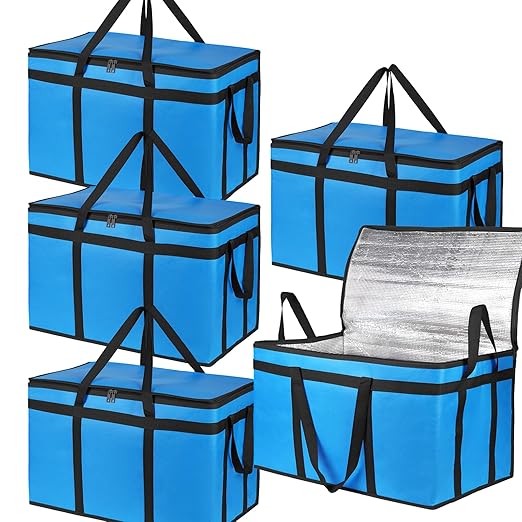 Bodaon 5-Pack Cooler Insulated Food Delivery Bag, Rideshare Delivery Bag by Bodaon
