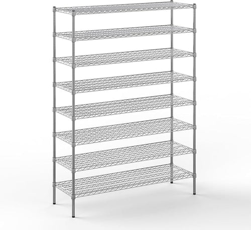 18" Deep x 54" Wide x 74" Height Wire Shelving Kit | 8-Tier | NSF Commercial by Regal+Altair