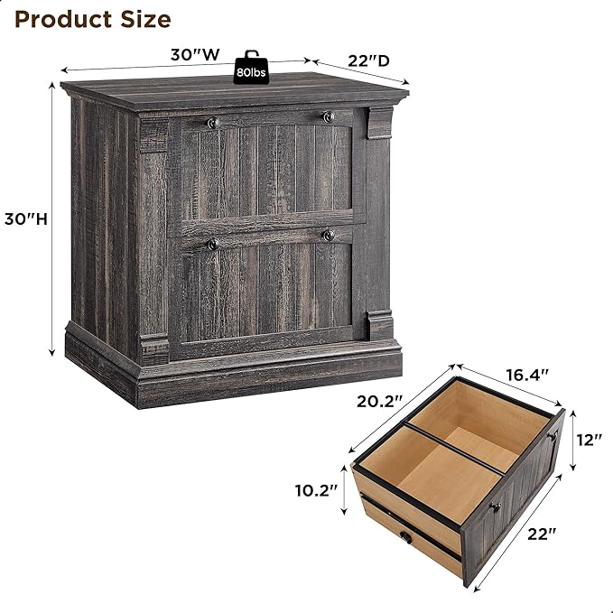 OKD Farmhouse File Cabinet - Image 2