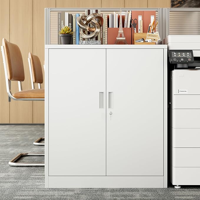 BESFUR Metal Storage Cabinet 36"H, Steel Garage Storage Cabinet - Image 7