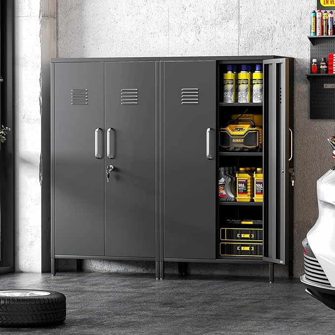 Metal Locker Cabinet, Vertical Steel Storage Cabinet - Image 7