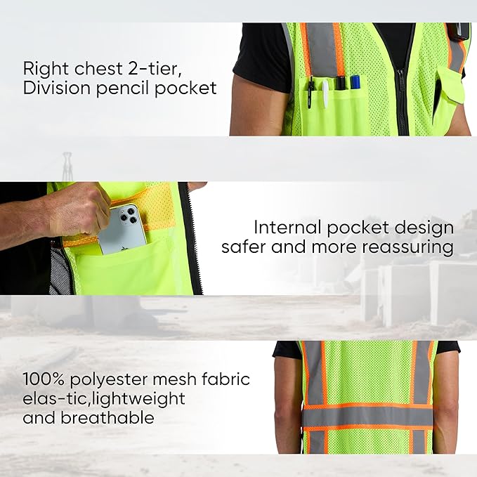 SRsafety High Visibility Vest, Security Vest - Image 3