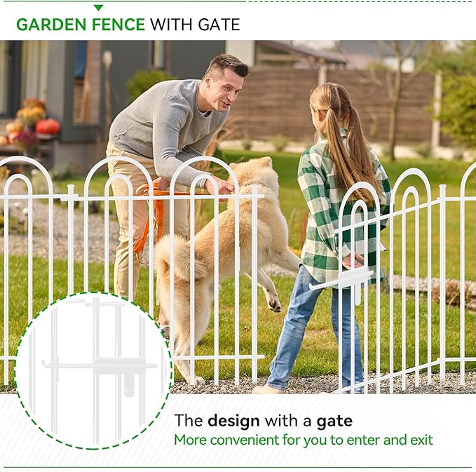 10 Panels Decorative Garden Fence - Image 3