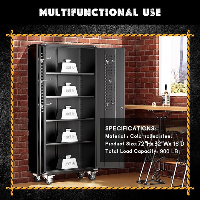 Greenvelly Metal Storage Cabinet - Image 6