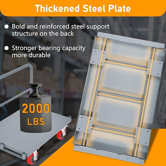 2 in 1 Panel Truck, 2000 LBS Panel Dolly Cart - Image 6
