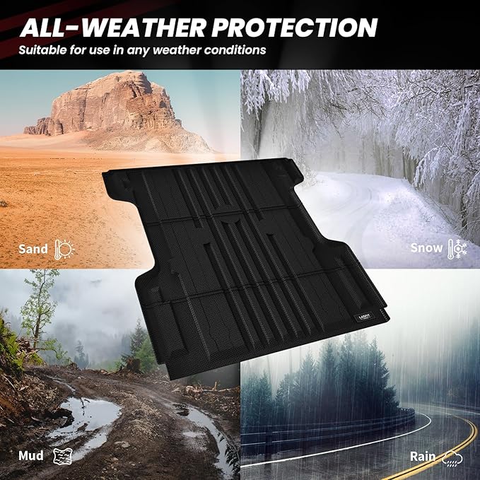 LASFIT Bed Mat for Nissan Titan 2017-2024 & Titan XD 2016-2024 5.6FT/67 inchs - Image 5