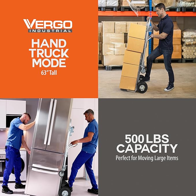 Vergo Industrial Convertible Hand Truck - Image 6