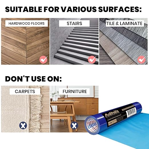 ADHES Floor Protection Film, Self Adhesive Floor Protector - Image 5