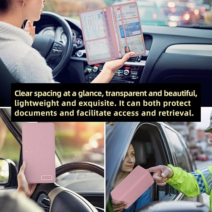 Car Registration and Insurance Holder Glove Box Folder-Premium Car Folder - Image 7
