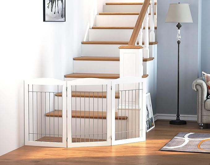 Spirich Freestanding Wire Pet Gate - Image 4