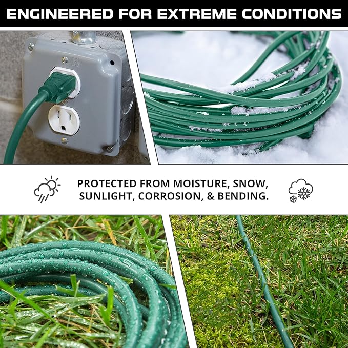 Iron Forge Cable Weatherproof Outdoor Extension Cord 3 Pack, 10 ft, 15 ft - Image 5