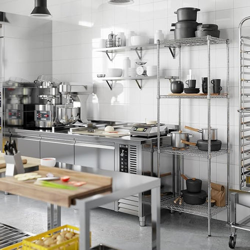 18" Deep x 24" Wide x 74" Height Wire Shelving Kit | 4-Tier | NSF Commercial - Image 2