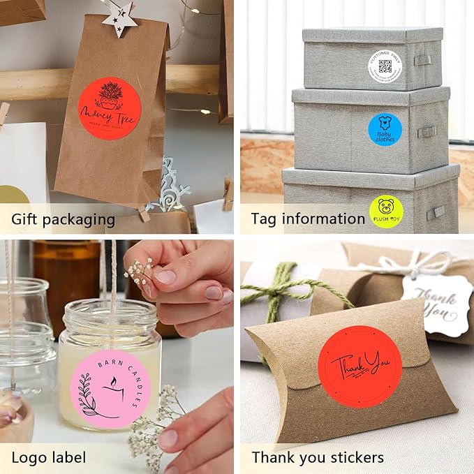 3 X 3 Inch Round Thermal Labels Circle Color Coding Labels Printable Waterproof - Image 6