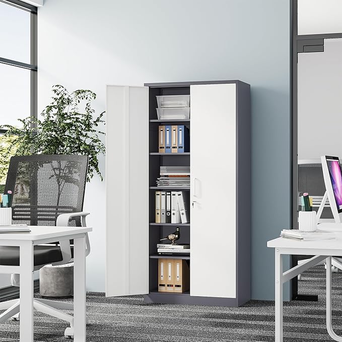 Metal Storage Cabinet-72” Tall Steel File Cabinets - Image 2