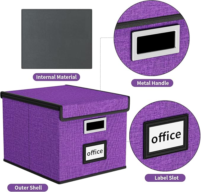 Huolewa Upgraded File Organizer Boxes - Image 5