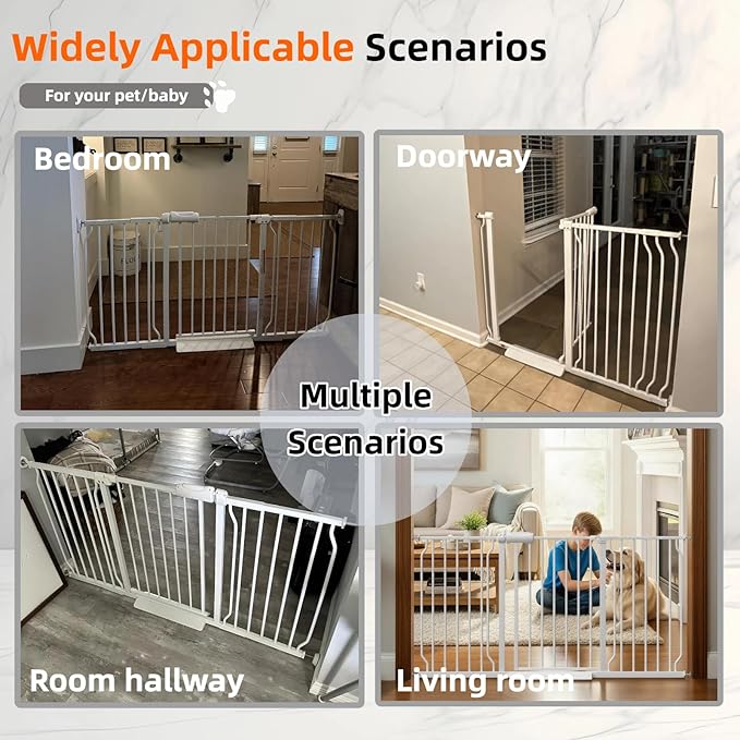 TSAYAWA Extra Wide Baby Safety Gate 29.6-33.8Inch Auto Close Child Gates - Image 8
