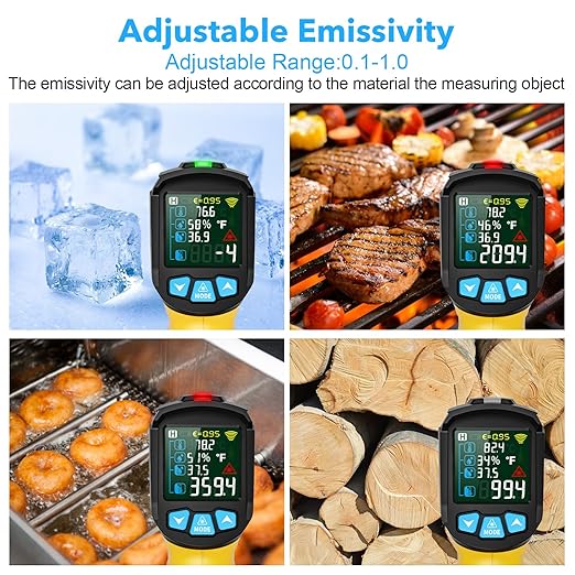 Infrared Thermometer Gun, TEMIRUP Non Contact Digital Laser Temperature Gun - Image 6