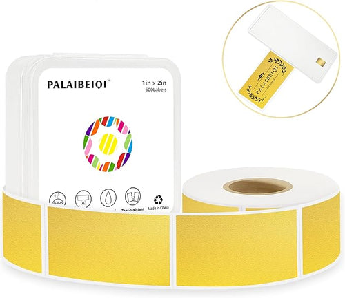 1x2 inch Blank Removable Freezer Labels Printable Rectangle Stickers 500PCS by Palaibeiqi