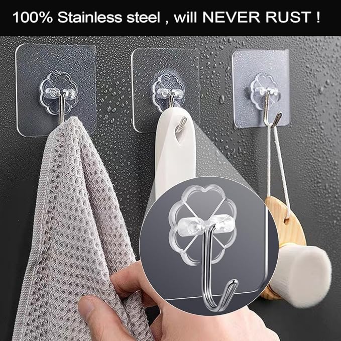 ZESLMG Heavy Duty Sticky Wall Hooks - Image 7