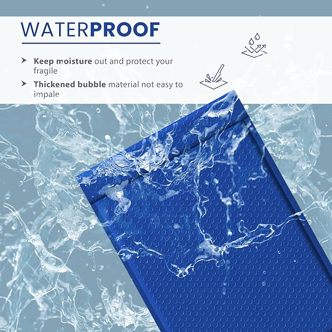 Royal Blue 8.5x12 Inch Poly Bubble Mailers #2 | Self Seal Large Padded - Image 5
