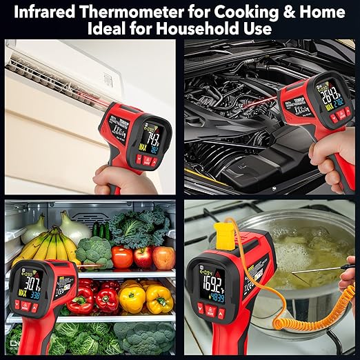 Infrared Thermometer Temperature Gun, TEMIRUP Digital Laser Temperature Gun - Image 8