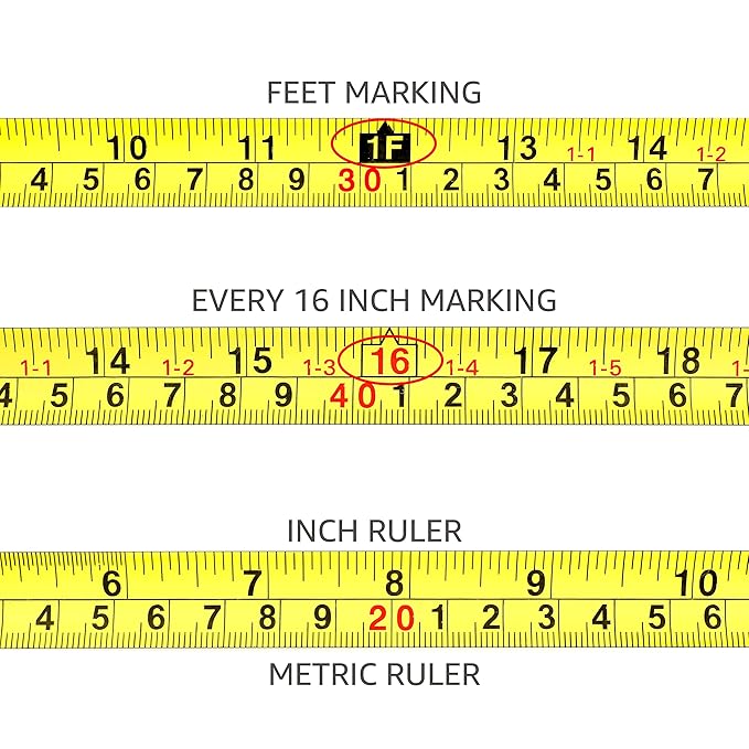 Amazon Basics Tape Measure - 16 ft / 192 in - Image 4