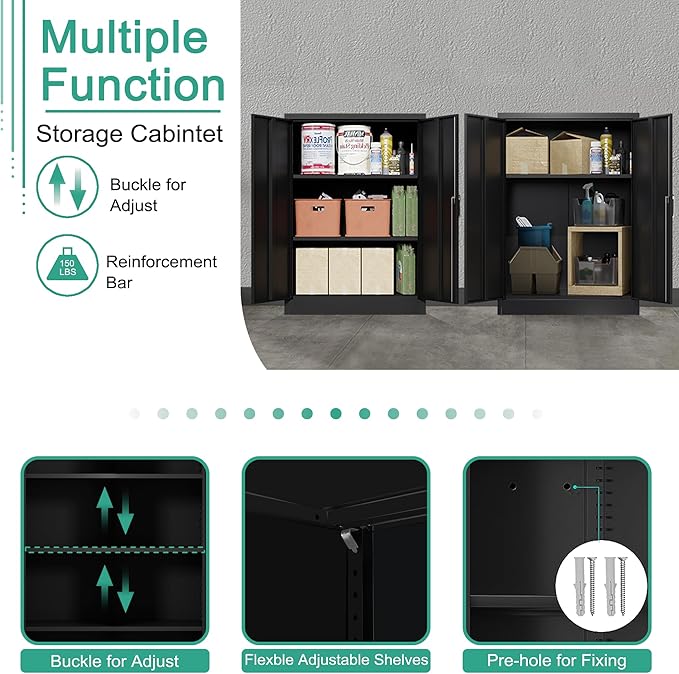 Locking Garage Storage Cabinet - Image 4