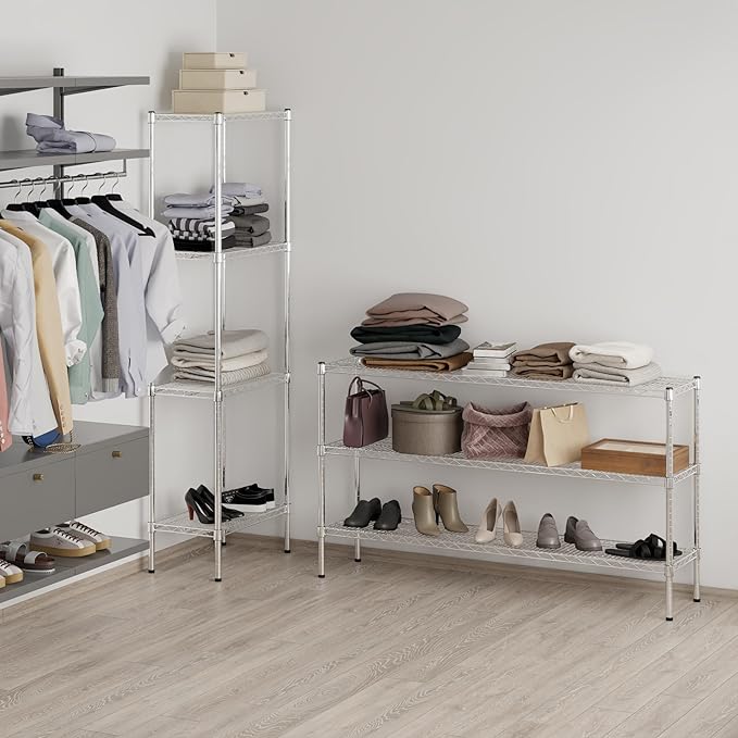 14" Deep x 60" Wide x 34" Height Wire Shelving Kit | 3-Tier | NSF Commercial - Image 7