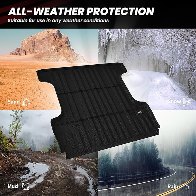 LASFIT Bed Mat for Toyota 2007-2021 Tundra 5.5FT/5.5'Truck Bed Mat All Weather - Image 5