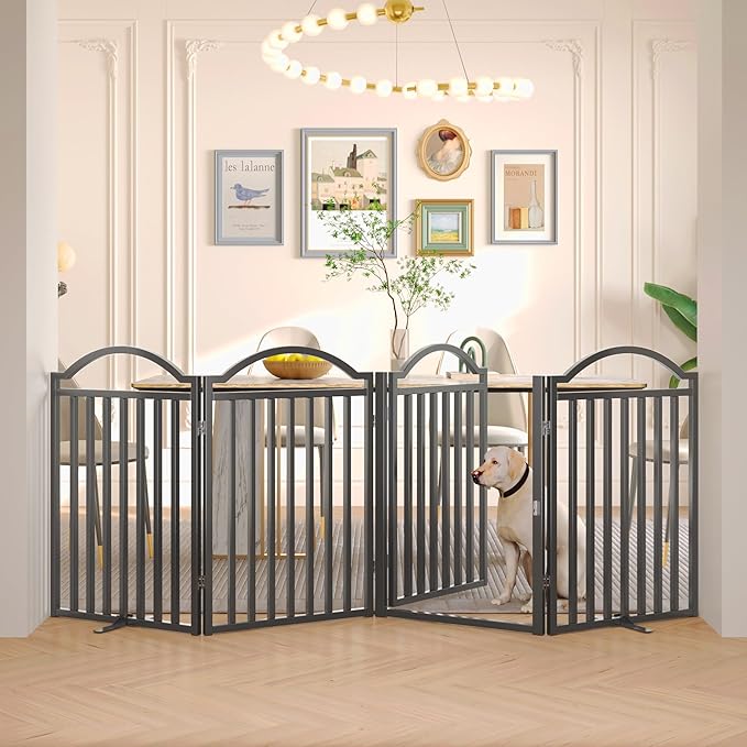 BHG Metal No-Assembly Freestanding Dog Gate by BHG