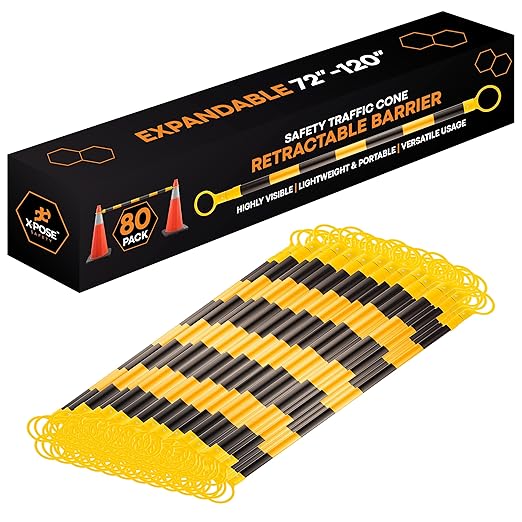 Retractable Barrier for Safety Traffic Cones by XposeSafety