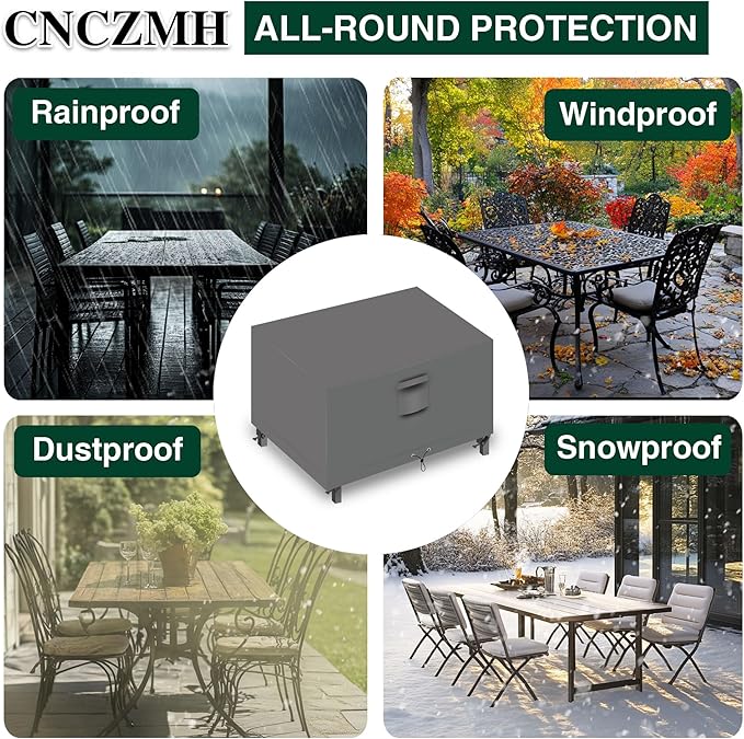 Heavy Duty Patio Furniture Covers Waterproof, 600D Outdoor Furniture Cover - Image 6