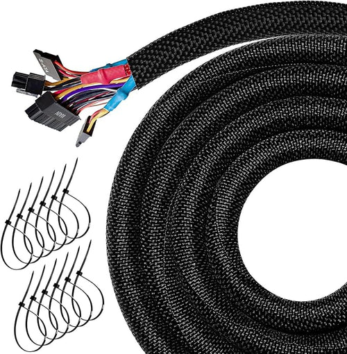 16FT Split Cable Management Sleeve Wire Loom Tubing Cord Protector by uuvzvcek
