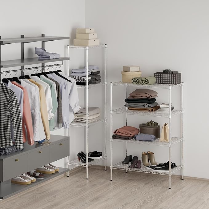21" Deep x 36" Wide x 54" Height Wire Shelving Kit | 4-Tier | NSF Commercial - Image 7