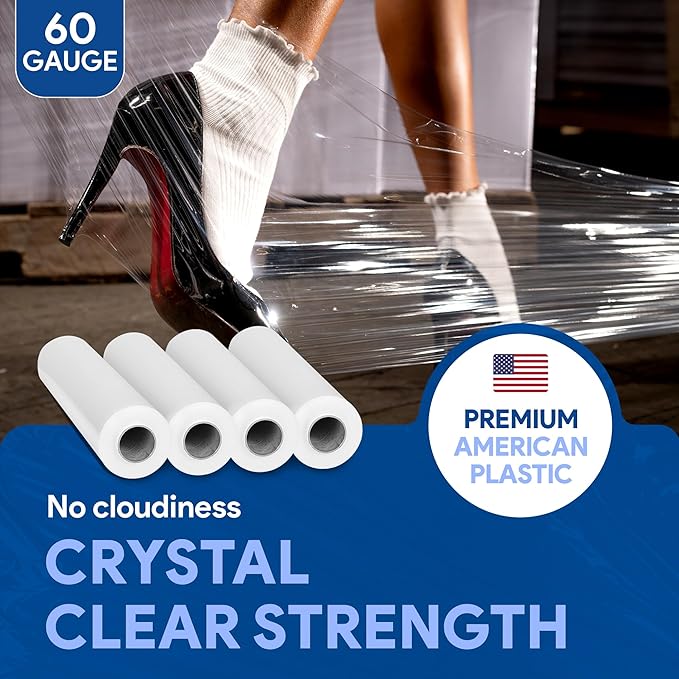 International Plastics Co. 15" Plastic Stretch Film Wrap - Image 5
