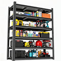 6-Tier Garage Shelves, Metal Shelving Unit, Adjustable Storage Shelves Heavy by Beaunatixx