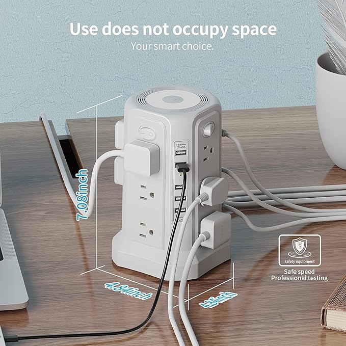 Surge Protector Power Strip Tower - Image 6