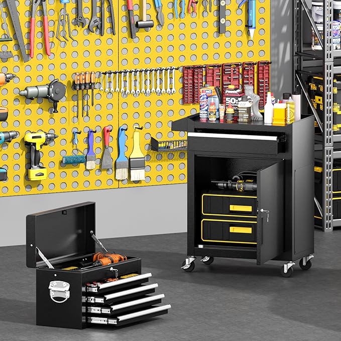 Greenvelly Tool Chest, 5-Drawer Rolling Tool Chest - Image 2