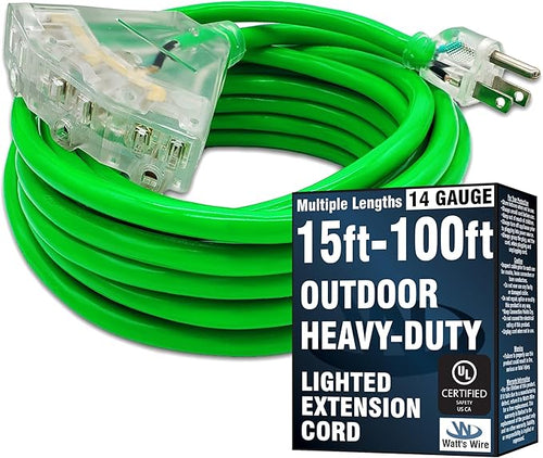 25 ft Outdoor Extension Cord Waterproof by WattsWire
