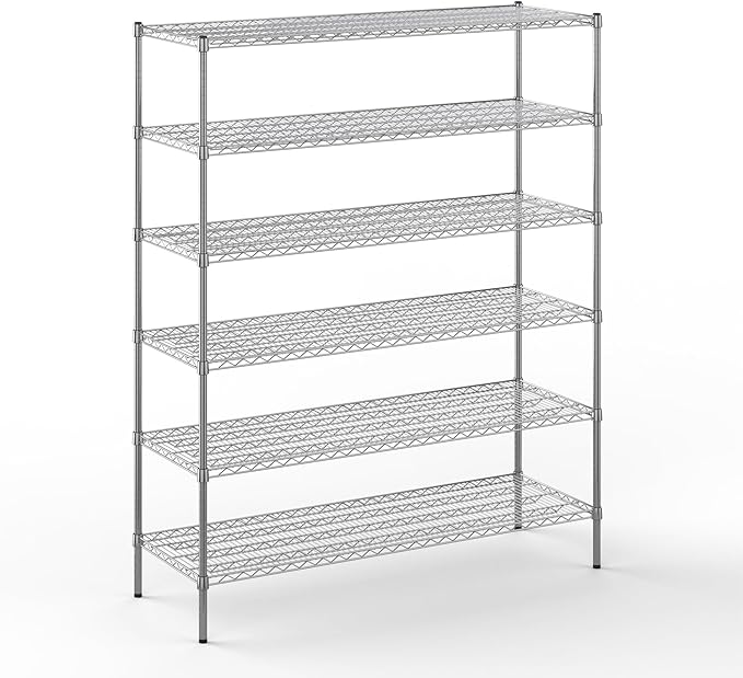21" Deep x 60" Wide x 74" Height Wire Shelving Kit | 6-Tier | NSF Commercial by Regal+Altair